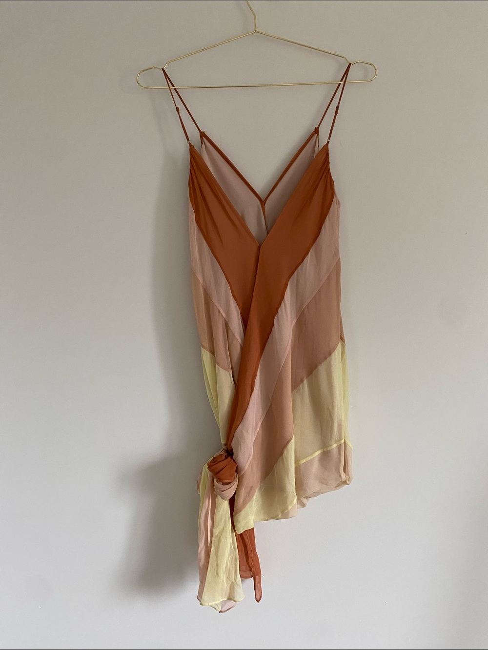 NWT Cinq à Sept 100% Silk Rian Colorblock Mini Dress | Size 0 - Picture 8 of 12